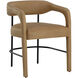Mavia Ludlow Sesame Leather Dining Armchair